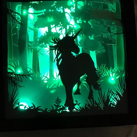Unicorn Shadow Box - Picture 1 of 2